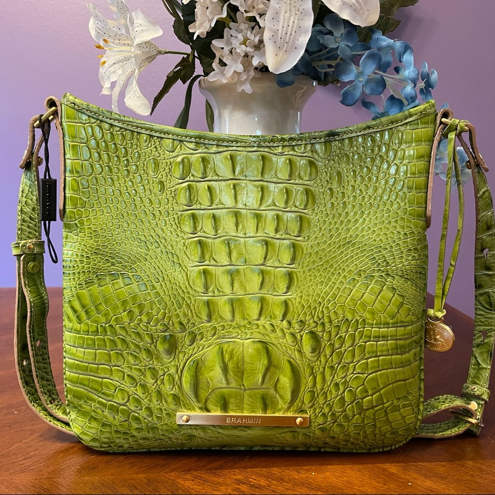 💚 💚 NWOT Brahmin Moss Green Jody Crossbody Bag